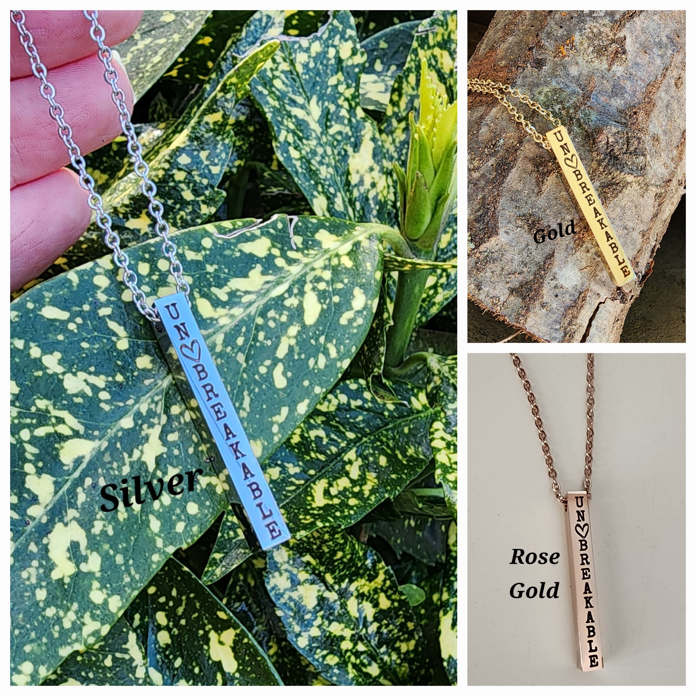 custom engraved hidden bar necklaces