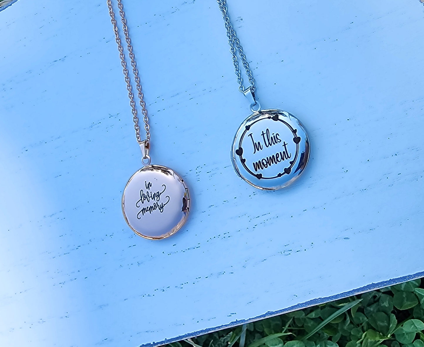 Round Locket Necklace