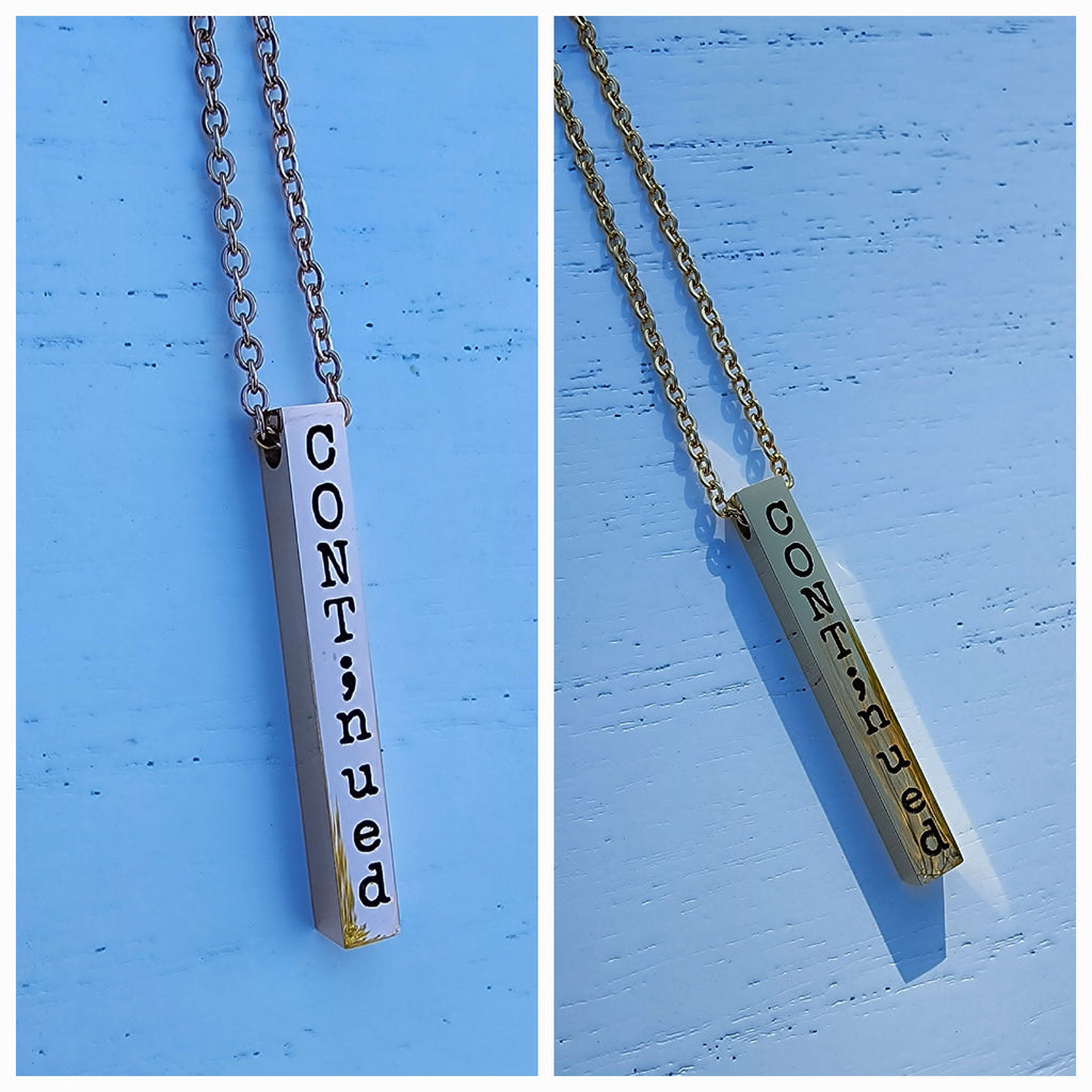 custom engraved hidden bar necklaces