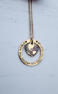 Encircled heart necklace