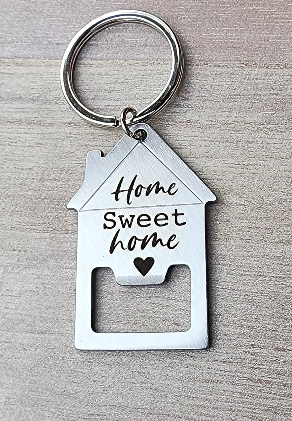 home sweet home bottle opener keychain