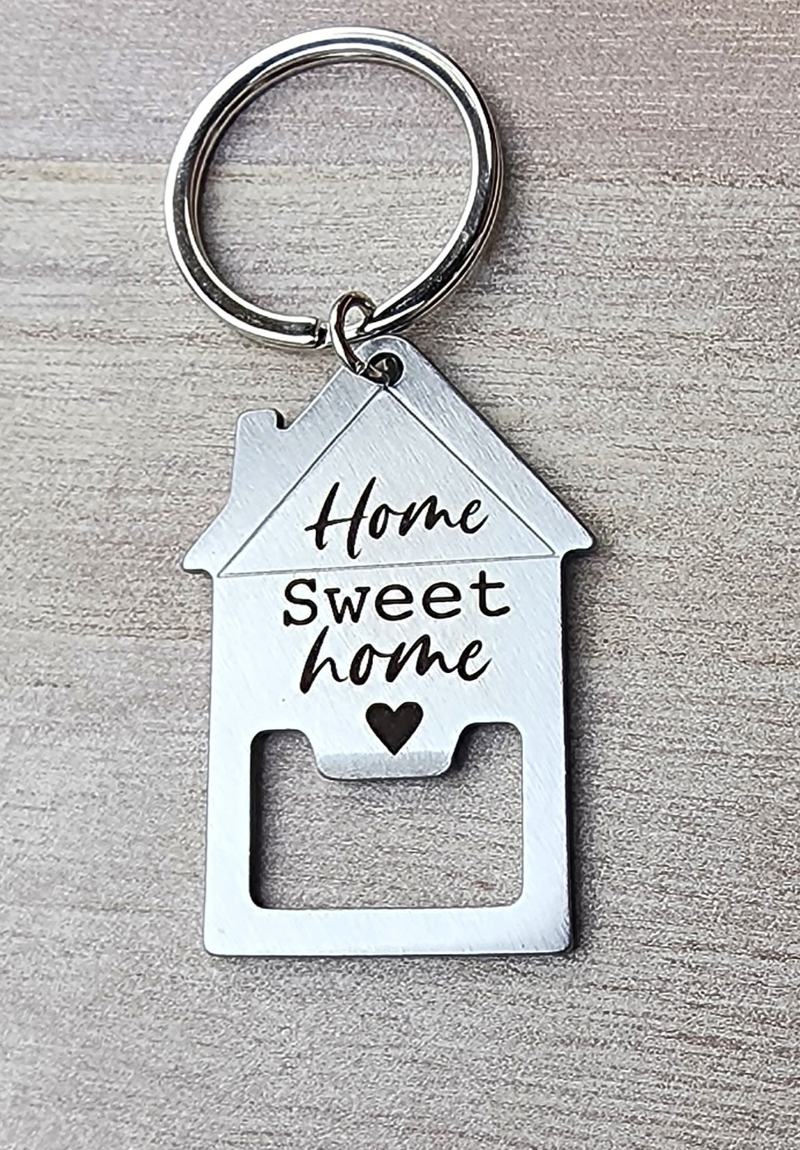 House Shaped Keychain with Bottle Opener