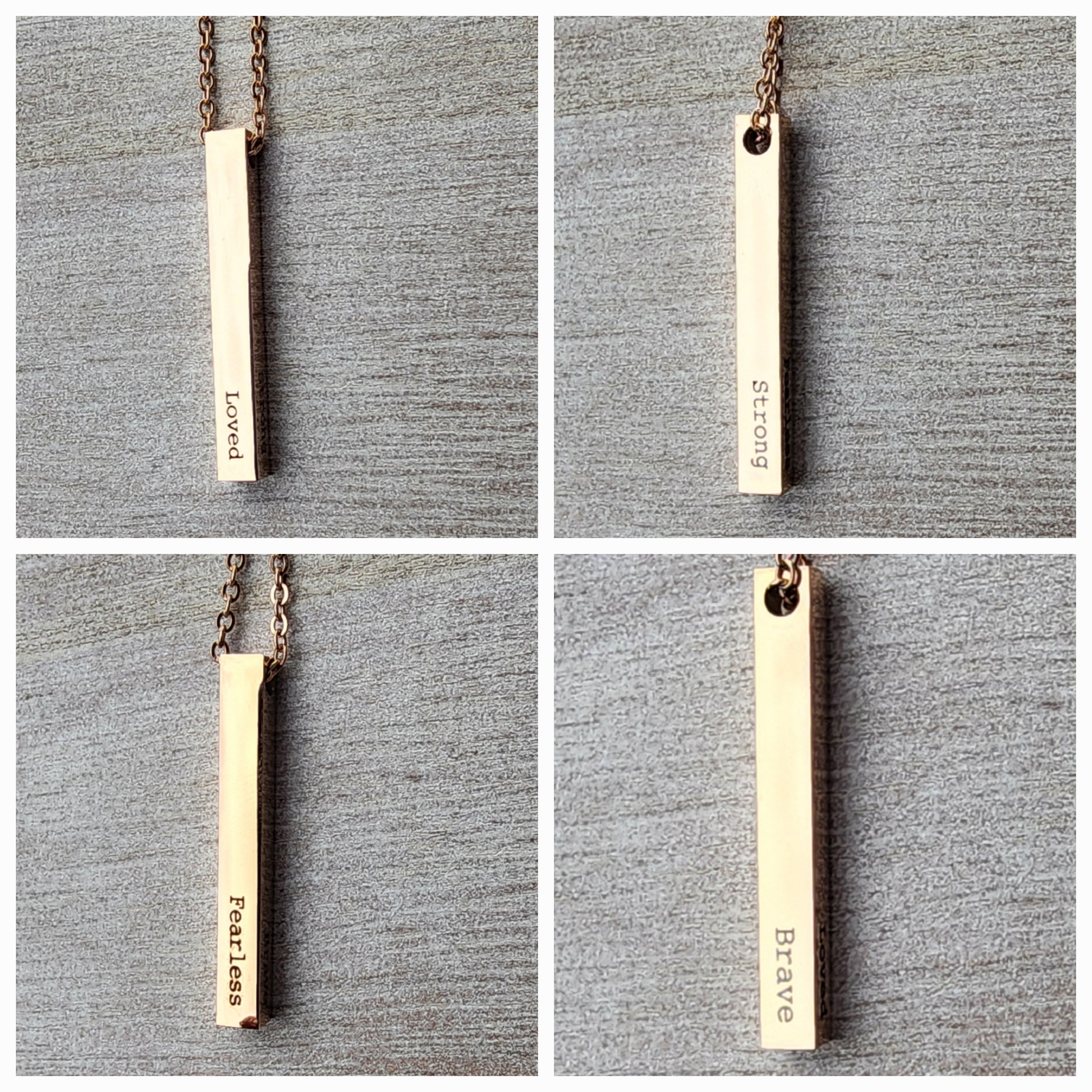 custom engraved necklaces