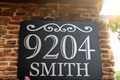 9x12 Aluminum house number sign