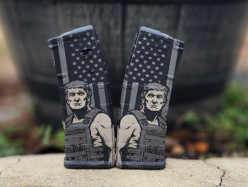 engraved AR magazines