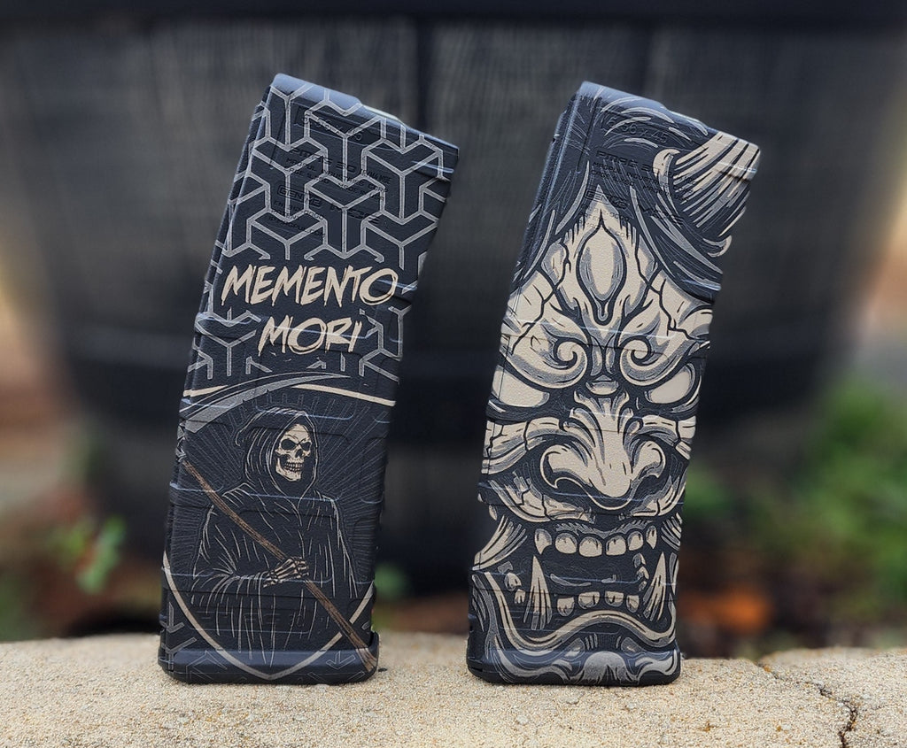 engraved AR magazines
