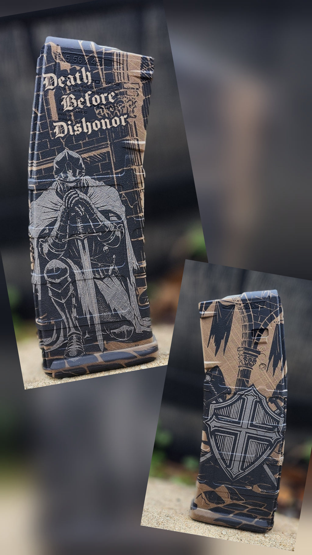 engraved AR magazine