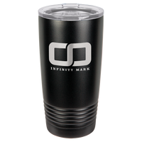 black engraved tumbler