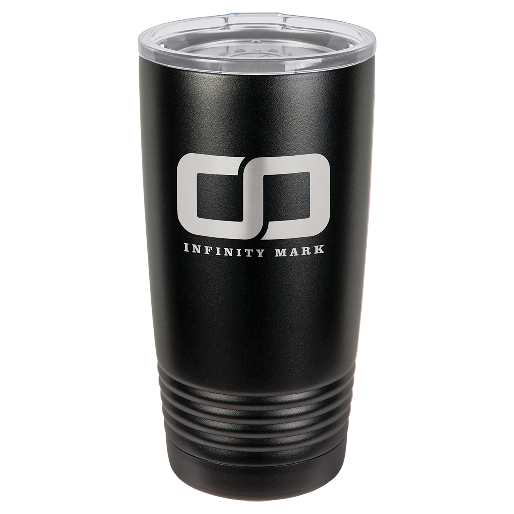 black engraved tumbler