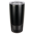 black tumbler