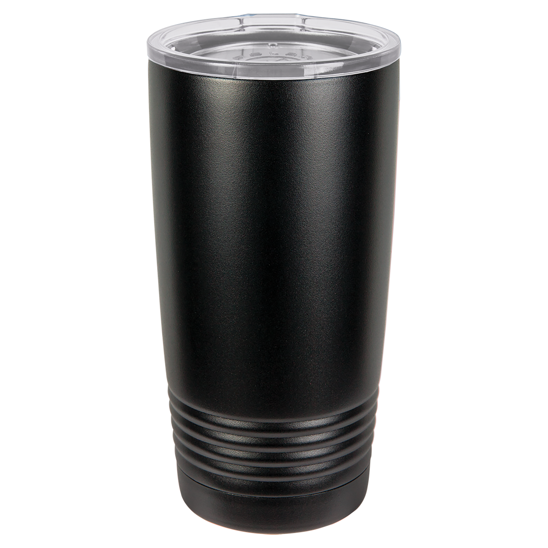 black tumbler