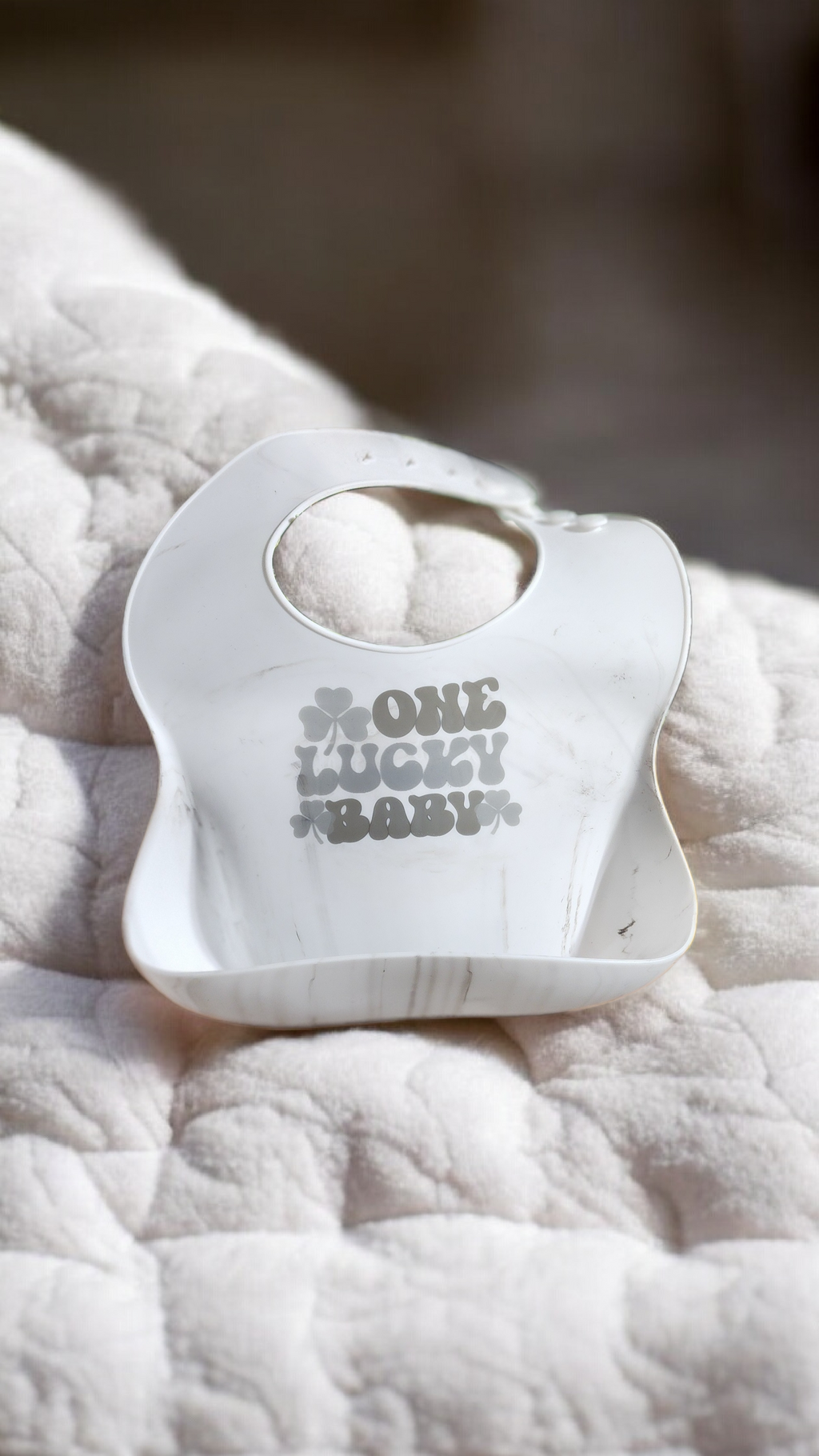one lucky baby bib