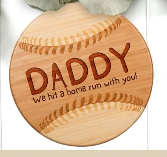 Baseball cheese board