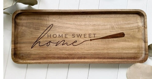 home sweet home tray