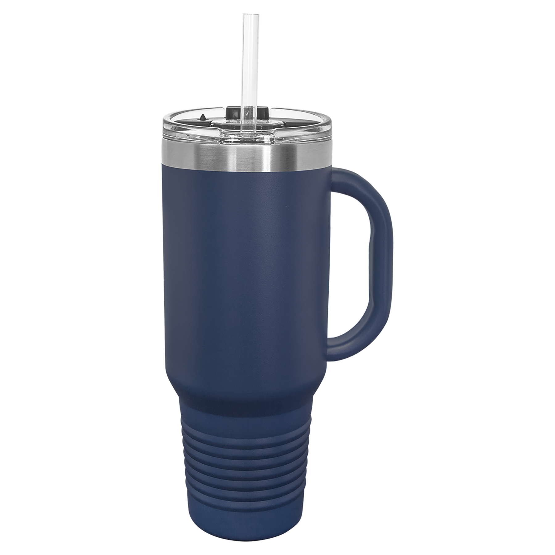 Navy blue travel mug