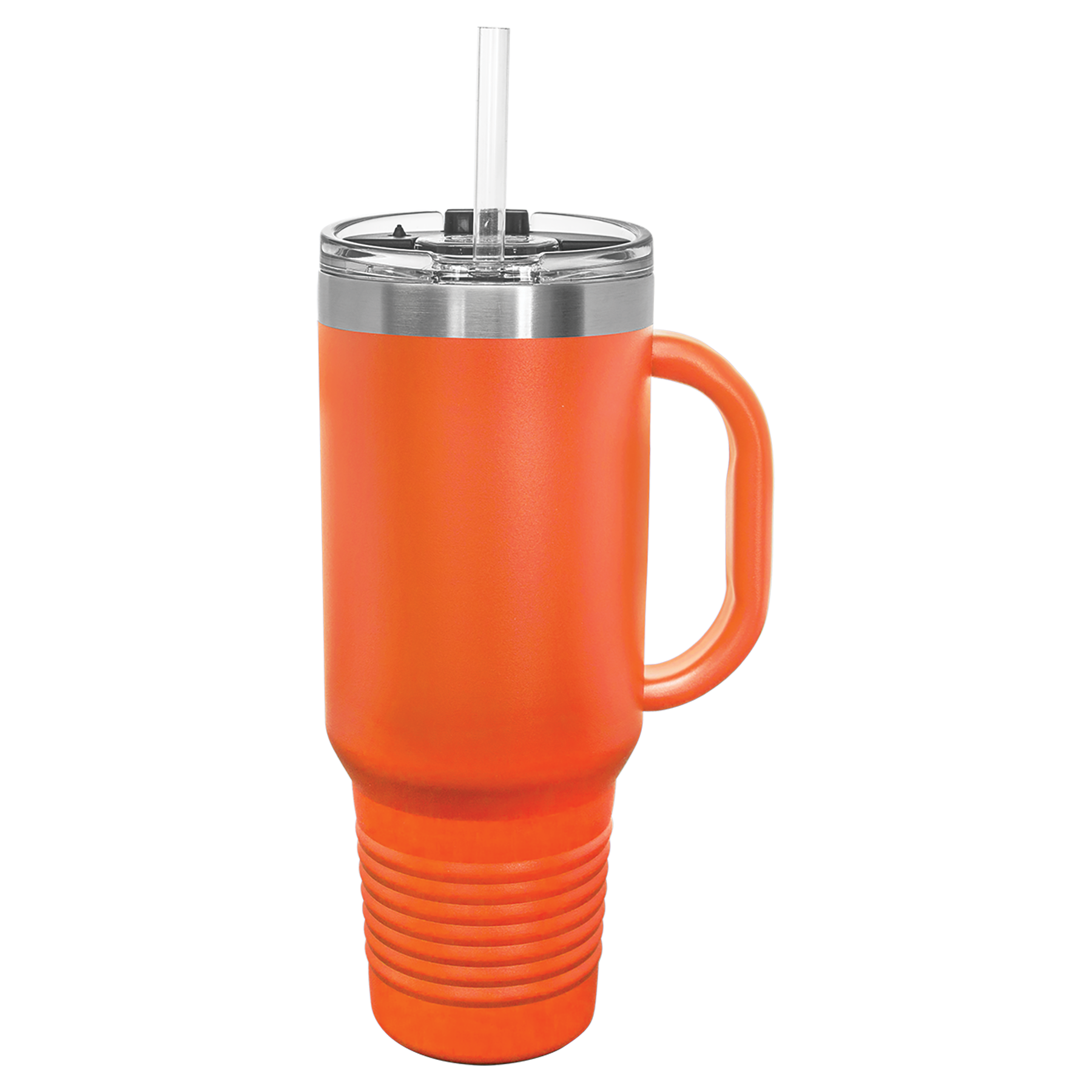 Orange travel mug
