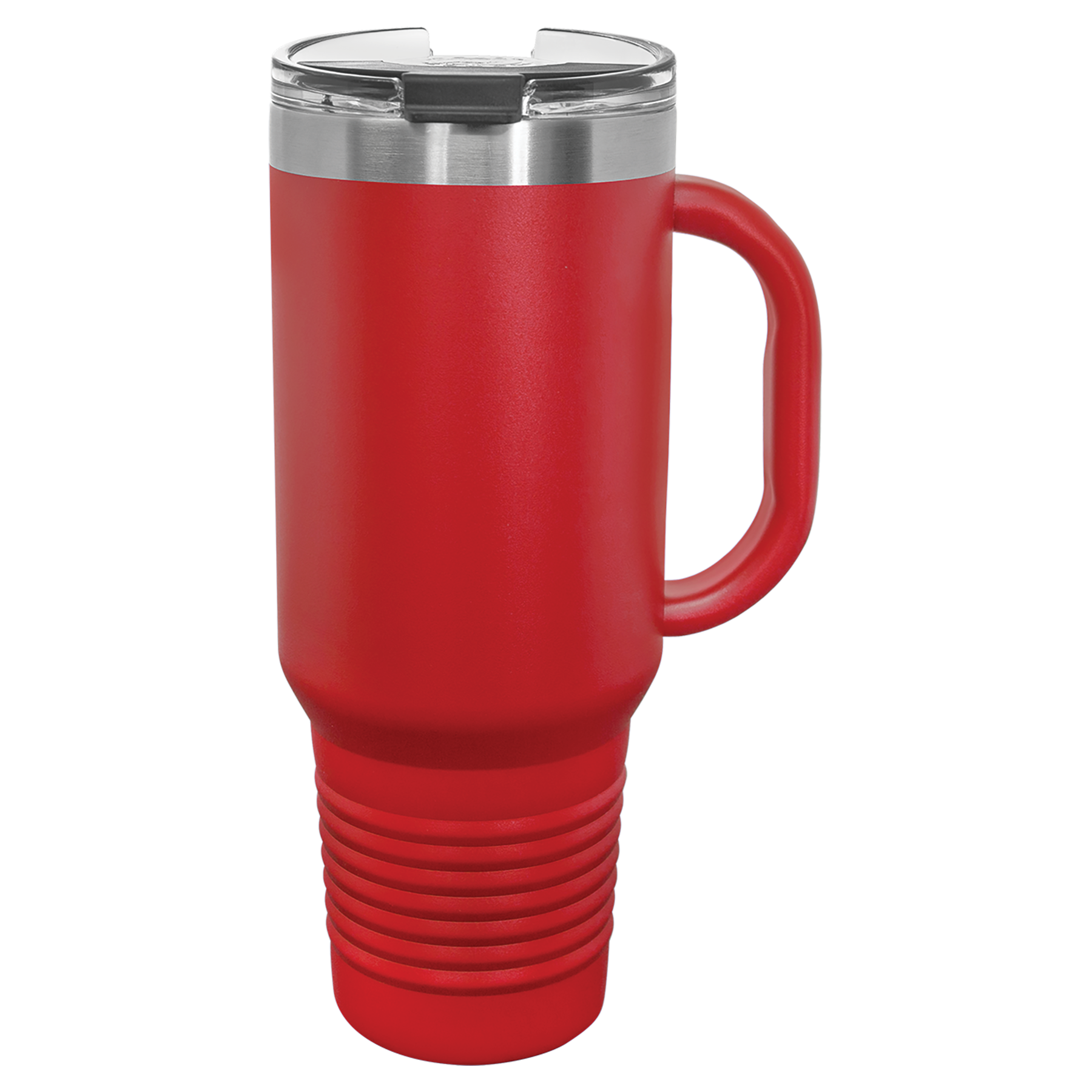 Red travel mug