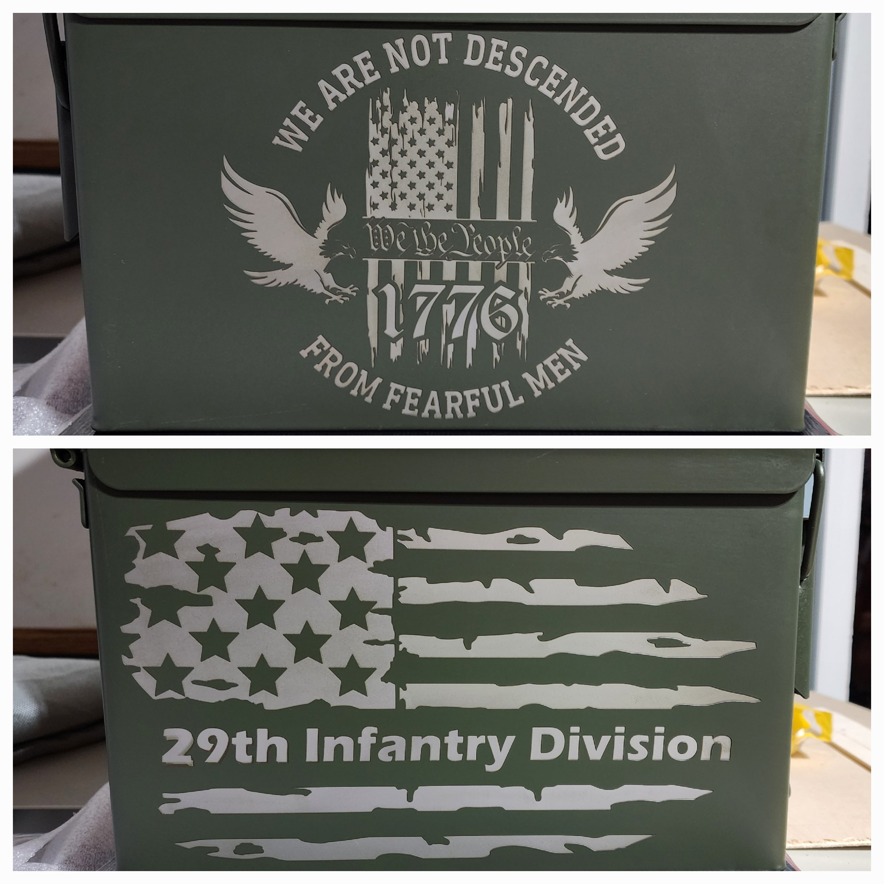 Custom engraved Ammo Can
